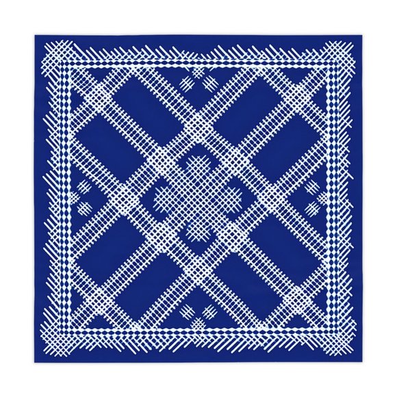 Blue White Tablecloth | wedding table cloth | Rectangle Square or Round Fit gift - Picture 6 of 10